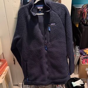 Patagonia Dark Navy Sherpa Fleece Jacket